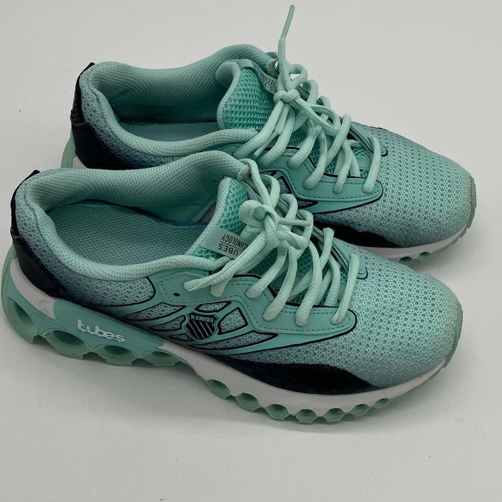 K-Swiss Tubes Comfort Technology Running Shoes Mint Green Womens 8
